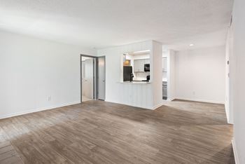 Renovated Living Room and Dining Room located at 1900 Rosemont in Roswell, GA 30076